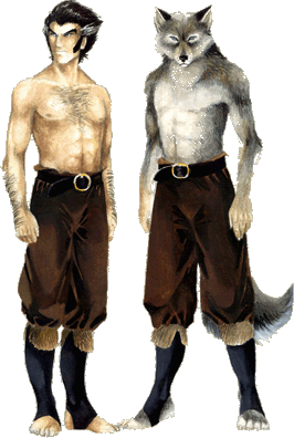 Rakash Male in Human and Animal Form